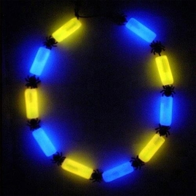 Festliche Glow-Perlen Halskette verschiedene Farben für Weihnachtsdekorationen 10 Stück Inhalt
