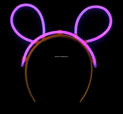 PE-Fluoreszenzflüssiges Glow Stick-Haarband in verschiedenen Farben für Partyfavoriten 5*200mm