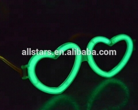 Veranstaltung Feier Party-Versorgung Nicht-entflammbare 8 Zoll Glow Stick Herz-Form Brille